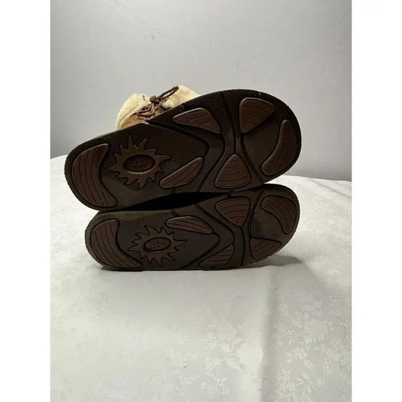 Ugg Upside Tall 5163 Brown Suede Lace Up Women's Size 6 Winter Snow Boots - Picture 12 of 12